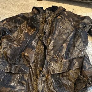 Men's Camouflage Hunting Jacket - Brown/Green